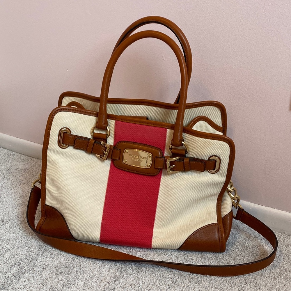Stylish Brown and Red Women's Bag Michael kors purse bag